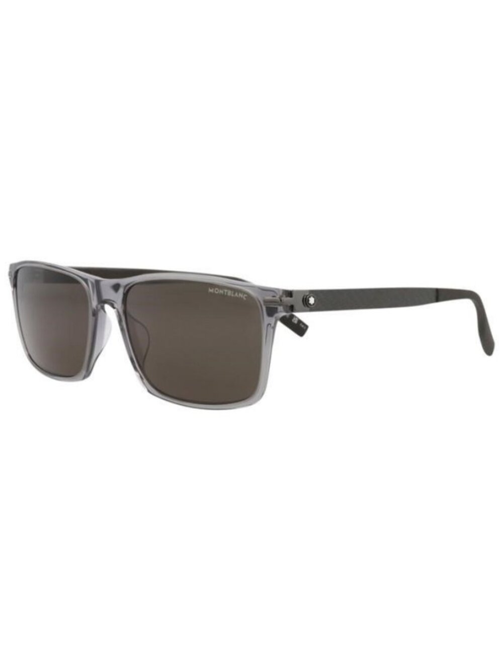 New Montblanc Mens Square/Rectangle Grey Brown Smoke Fashion Designer Sunglasses